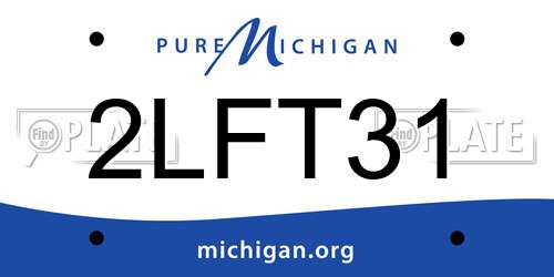 2LFT31 Michigan License Plate