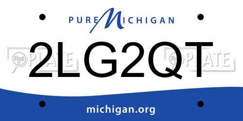 2LG2QT Michigan License Plate
