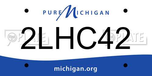 2LHC42 Michigan License Plate