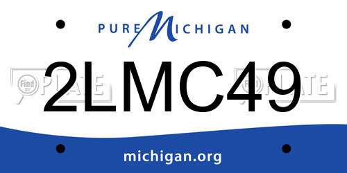 2LMC49 Michigan License Plate