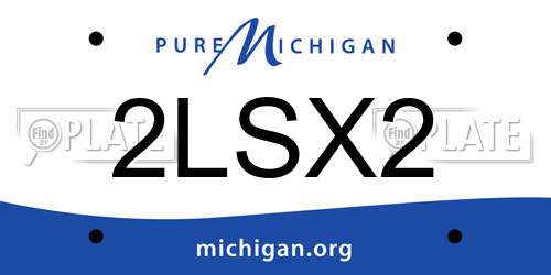 2LSX2 Michigan License Plate