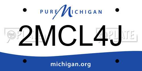 2MCL4J Michigan License Plate
