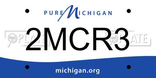 2MCR3 Michigan License Plate