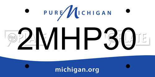 2MHP30 Michigan License Plate