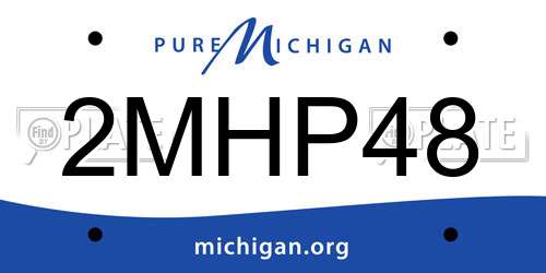 2MHP48 Michigan License Plate