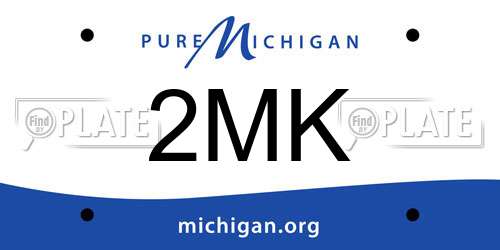 2MK Michigan License Plate