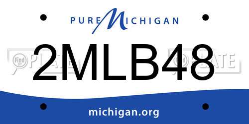 2MLB48 Michigan License Plate