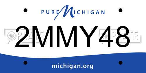 2MMY48 Michigan License Plate