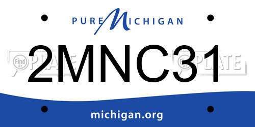 2MNC31 Michigan License Plate