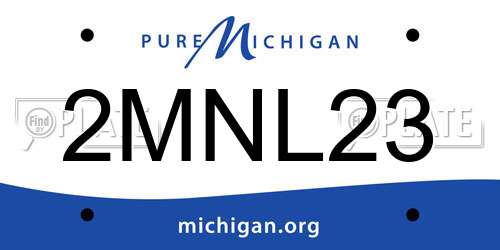 2MNL23 Michigan License Plate