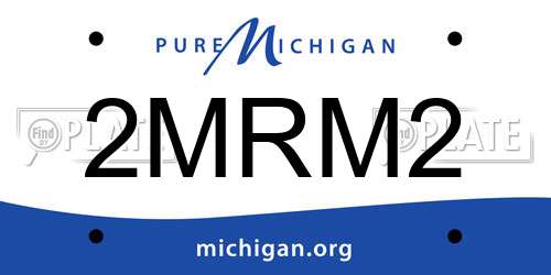 2MRM2 Michigan License Plate