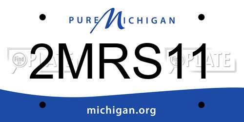 2MRS11 Michigan License Plate