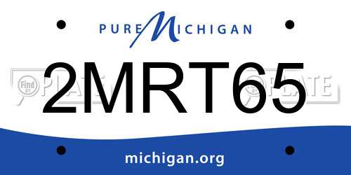 2MRT65 Michigan License Plate