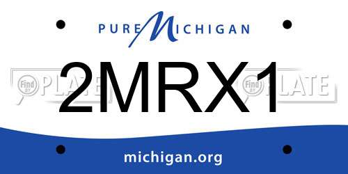 2MRX1 Michigan License Plate