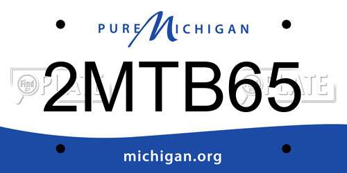 2MTB65 Michigan License Plate