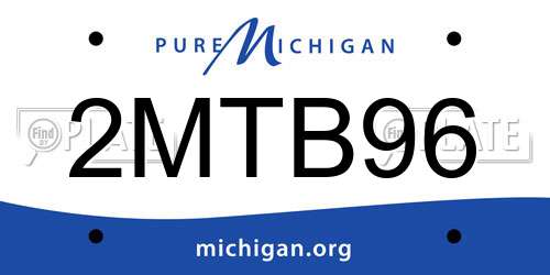 2MTB96 Michigan License Plate