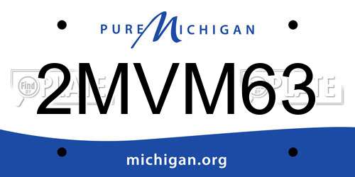 2MVM63 Michigan License Plate
