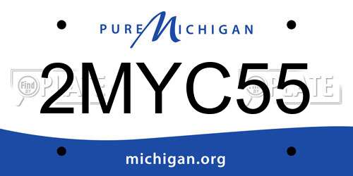 2MYC55 Michigan License Plate
