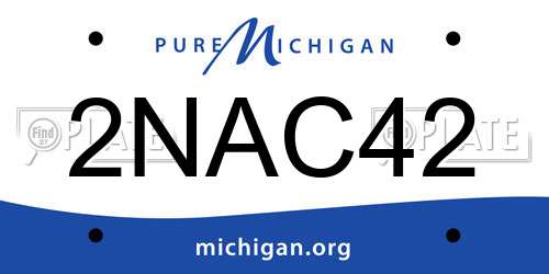 2NAC42 Michigan License Plate