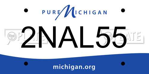 2NAL55 Michigan License Plate