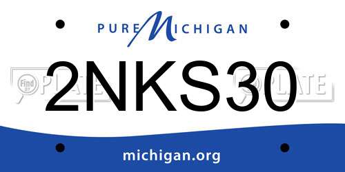 2NKS30 Michigan License Plate