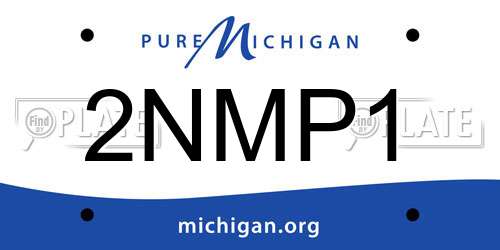 2NMP1 Michigan License Plate