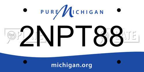 2NPT88 Michigan License Plate
