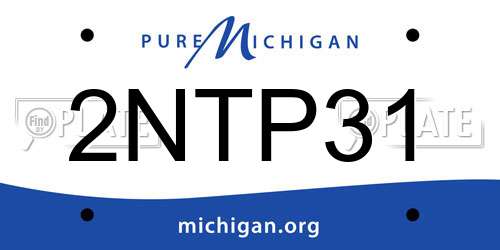 2NTP31 Michigan License Plate