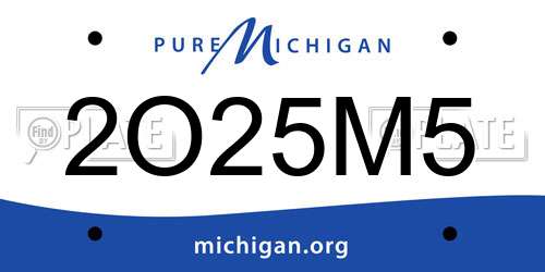 2O25M5 Michigan License Plate