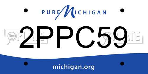 2PPC59 Michigan License Plate
