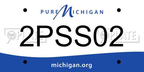2PSS02 Michigan License Plate