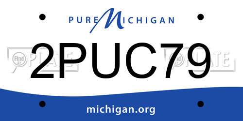 2PUC79 Michigan License Plate