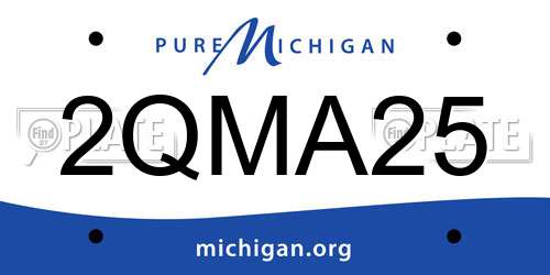 2QMA25 Michigan License Plate
