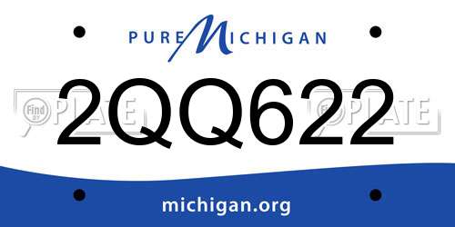 2QQ622 Michigan License Plate