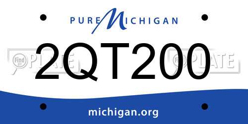 2QT200 Michigan License Plate