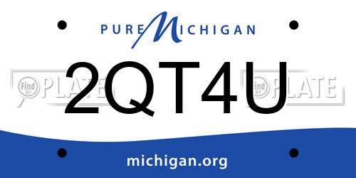 2QT4U Michigan License Plate