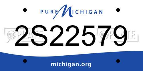 2S22579 Michigan License Plate