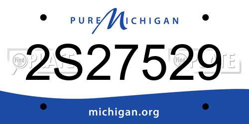 2S27529 Michigan License Plate