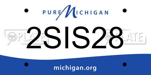 2SIS28 Michigan License Plate