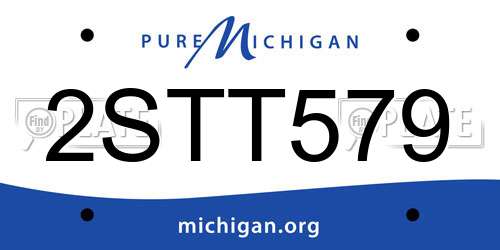 2STT579 Michigan License Plate