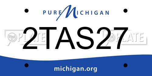 2TAS27 Michigan License Plate