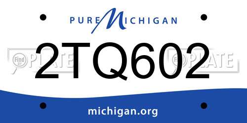 2TQ602 Michigan License Plate