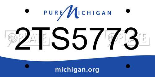 2TS5773 Michigan License Plate