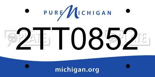 2TT0852 Michigan License Plate