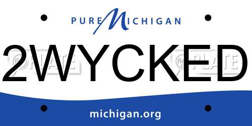 2WYCKED Michigan License Plate