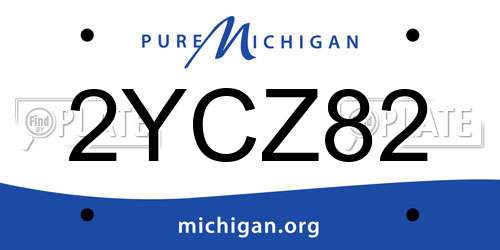 2YCZ82 Michigan License Plate