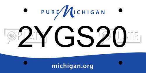 2YGS20 Michigan License Plate