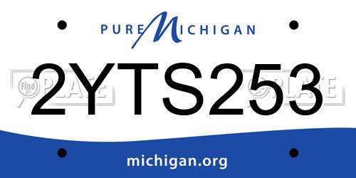 2YTS253 Michigan License Plate