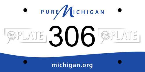 306 Michigan License Plate