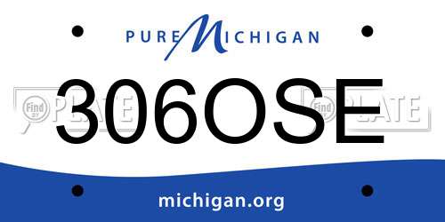 306OSE Michigan License Plate